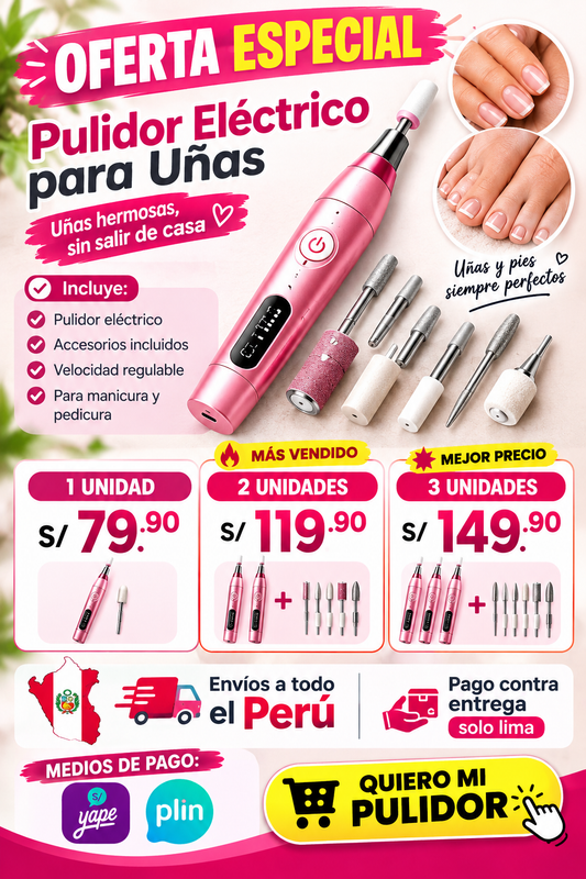 NAILPRO® PULIDOR ELÉCTRICO PROFESIONAL PARA UÑAS