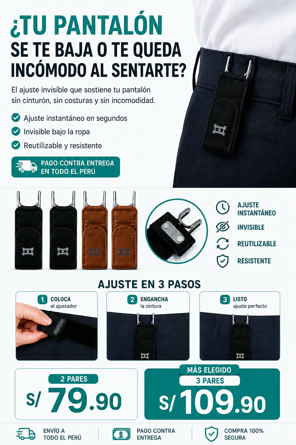AJUSTADOR DE CINTURA PARA PANTALON